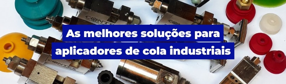Peças e acessórios para aplicadores de cola industriais, incluindo bicos, válvulas e ventosas